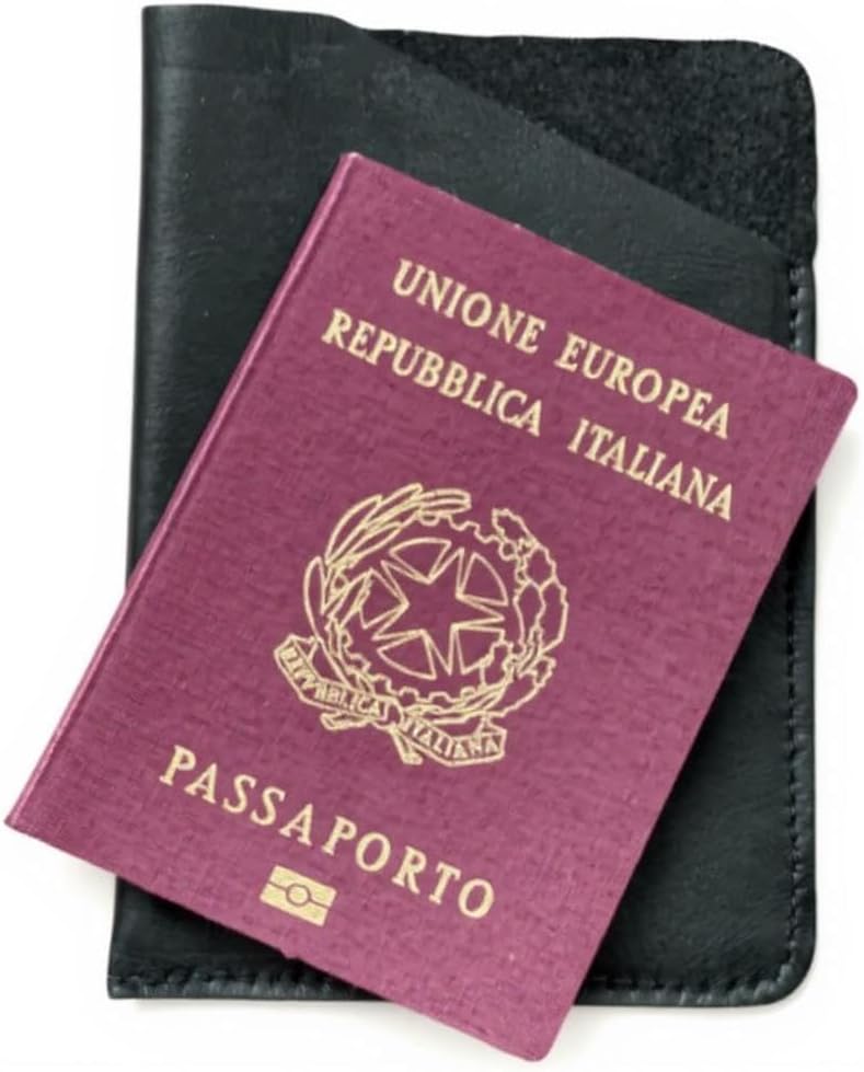 Genuine Leather, Passport Holder, Travel Wallet, RFID Blocking