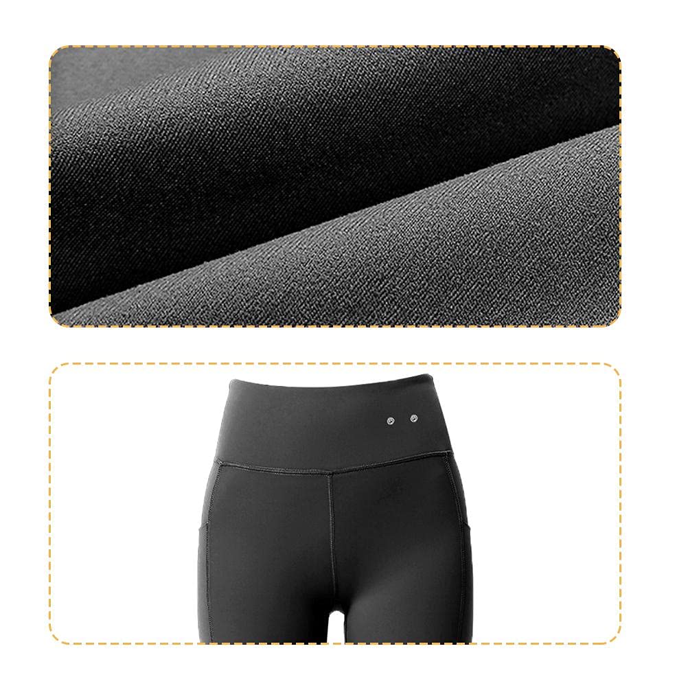 Leggings, Pantaloni da Yoga EMS Micro Current Anti-vuoti Con Tasche per Sollevamento Fianchi, Adatti per Yoga, Pilates, Corsa e Fitness