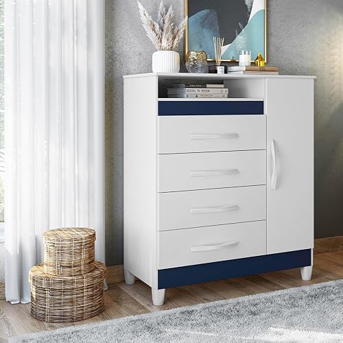 Turquoise Chest of Drawers Quadriflex