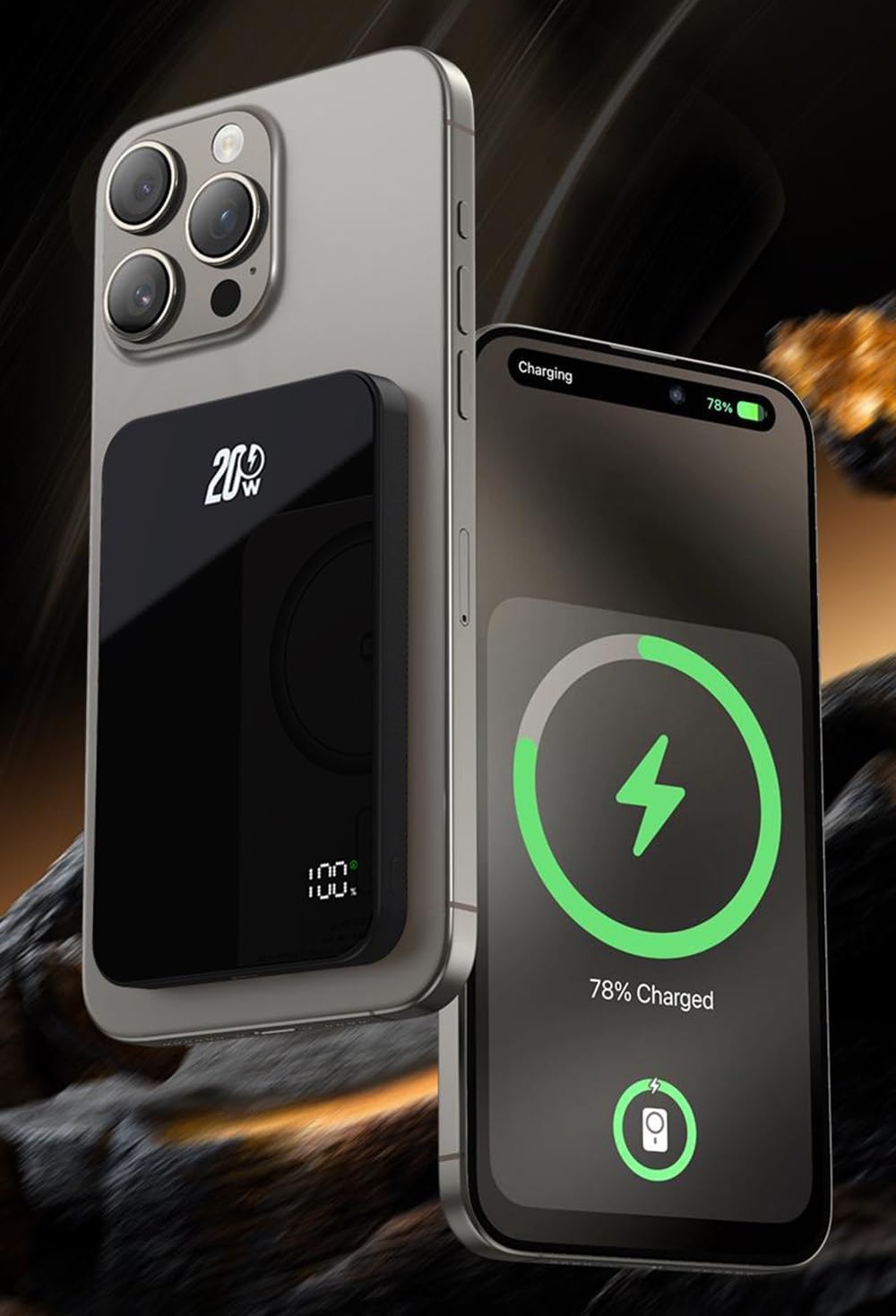 Magnetic Power Bank for iPhone, 10000mAh 20W, for Magsafe Portable Charger Magnetic Portable Charger for iPhone 12-17 Air, for Magsafe Power Bank for iWatch & Air-Pod - Image 8