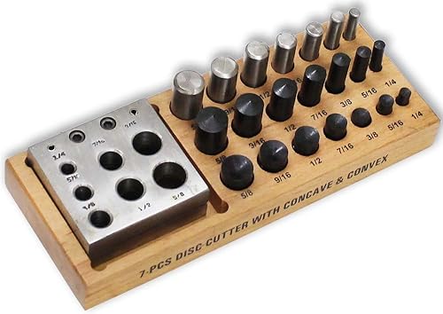 Miniatura 4 de BENCH WIZARD Juego de 5 cortadores de disco  Acero endurecido para el trabajo del metal de precisión  Tamaños de  pulgada, 34 pulgadas, 1 pulgada