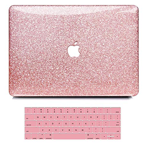 MacBook Pro 13 Inch Case 2019 2018 2017 2016 Release A2159/A1989/A1706/A1708, B BELK Shining Bling Crystal Smooth Light Weight PC Hard Case with Keyboard Cover for Mac Pro 13 with/Without Touch Bar