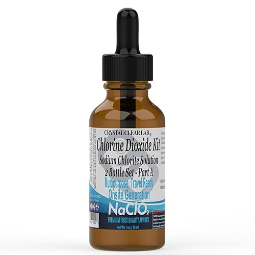 Miniatura 4 de Dióxido de cloro transparente para viajes con ácido cítrico (1 onza)