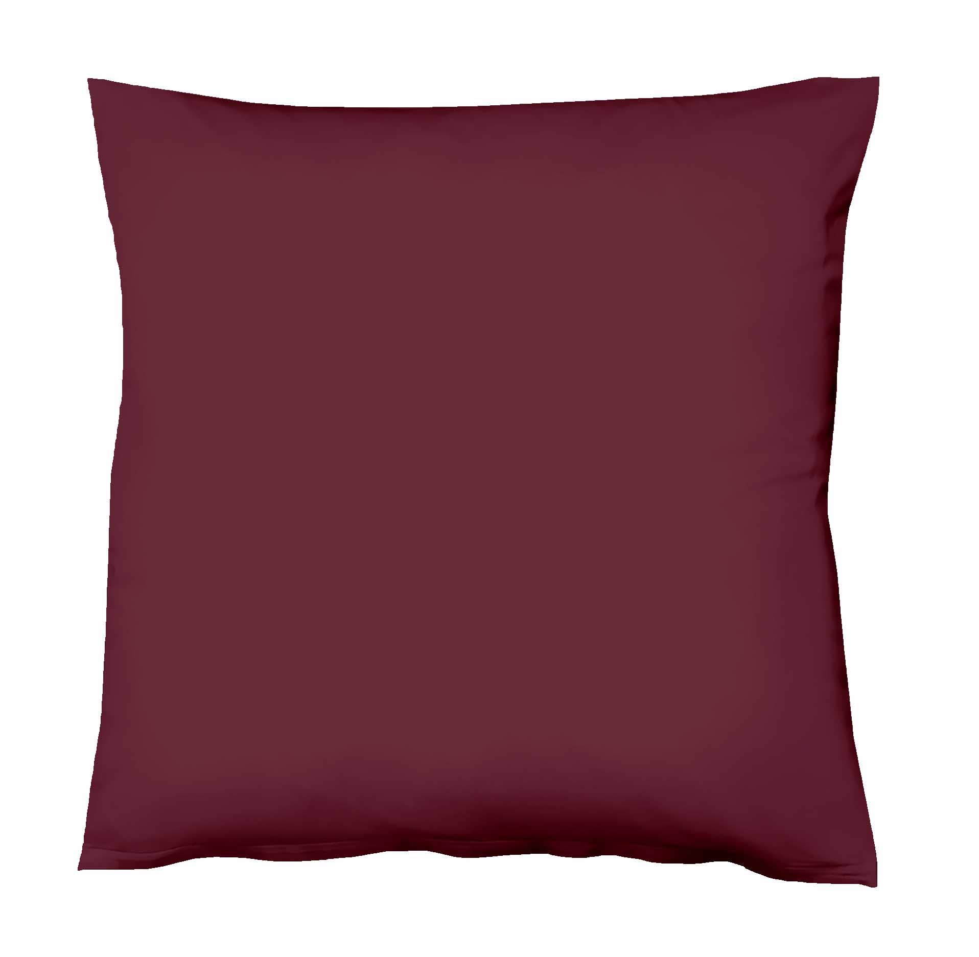 FleuresseBed Sheets 9100-4074 Colours Maco (Extra Combed) Satin 40 x 40 cm 100% Cotton Plum