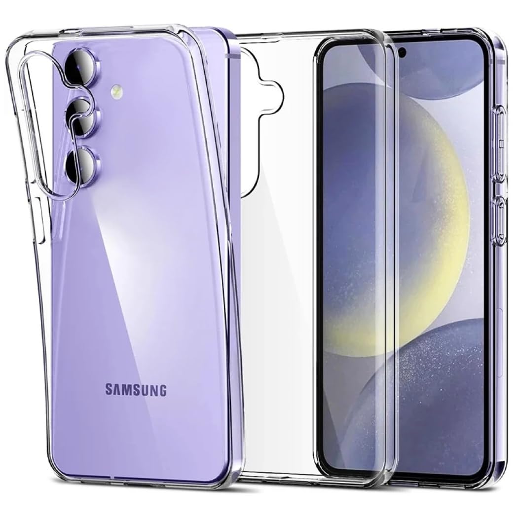 Crystal Clear Case for Samsung S24, Silicone Case, 100% Transparent, German Material, Ultra Thin, Clear Mobile Phone Case for Samsung Galaxy S24
