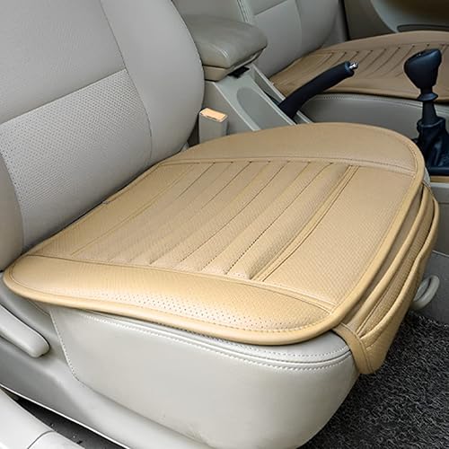 Miniatura 6 de zipelo Paquete de 2 fundas de asiento de automóvil para asientos delanteros, protector de cojín de cuero transpirable, asiento antideslizante para