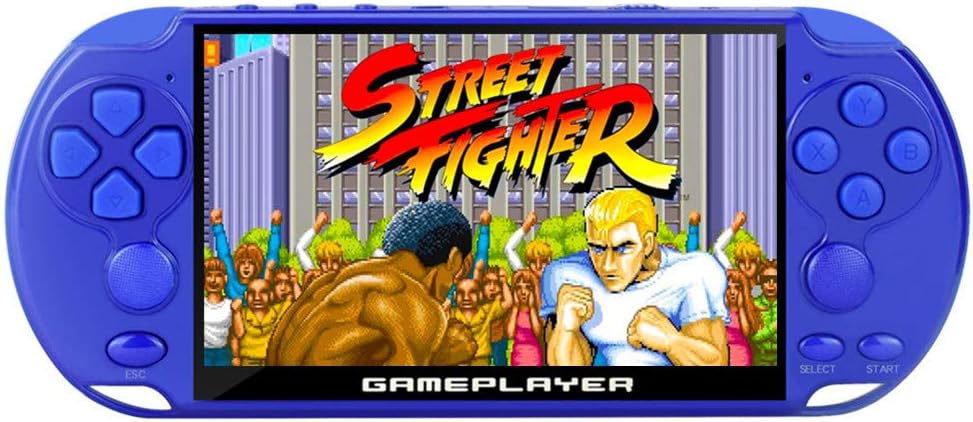 New 5.1 inch 16GB Retro Handheld Video Game Console Built-in 6000 Games for Arcade CPS/FC/NES/SFC/SNES/GB/GBC/GBA/SMC/SMD/SEGA Game Console mp3/4 av-Out