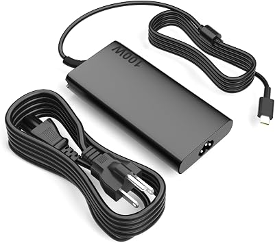 100W USB C Laptop Adapter Charger Compatible with Dell Pro 14 13 16 Plus 2-in-1/Rugged 14 13 Premium RB14250 PC14250 PC14255 PC16250 PB14250 PB14255 PB16250 PA13250 PA14250 Power Supply