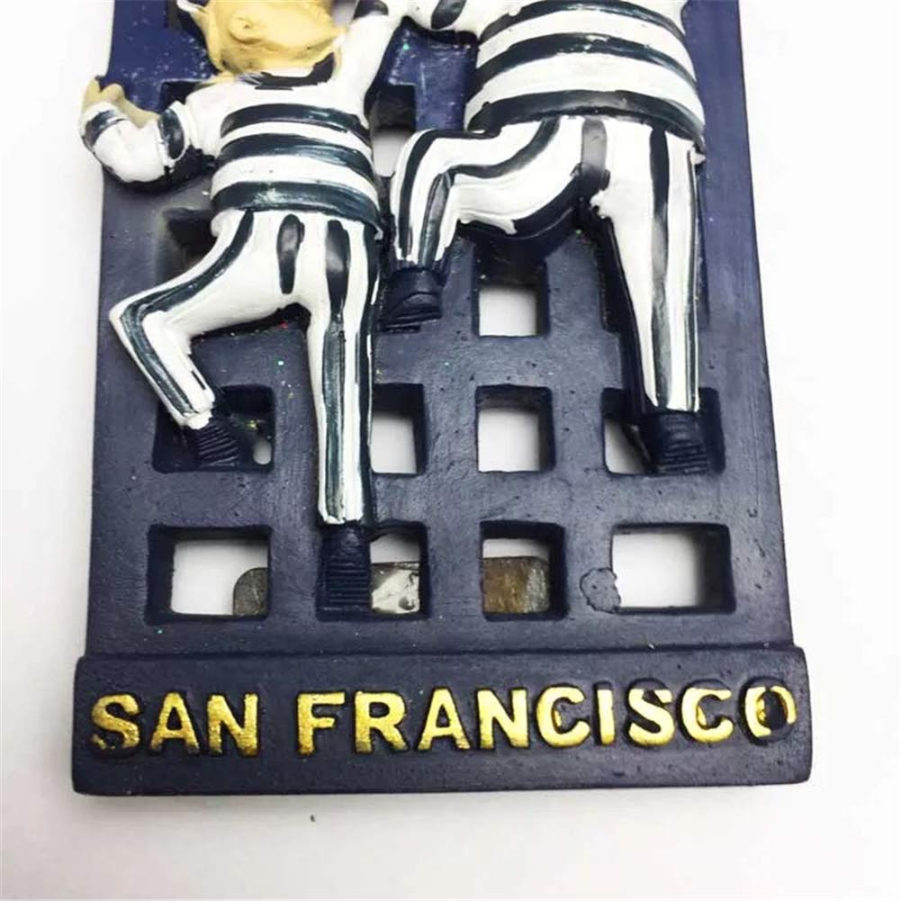 Aimant Frigo 3D Alcatraz - Décoration Cuisine Originale Et Souvenir De Voyage