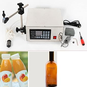 5-3500ML Liquid Filling Machine Automatic,Manual Digital Control Bottle Filler,Automatic Quantitative Control,Discharging drip tight function,280 * 250 * 160mm