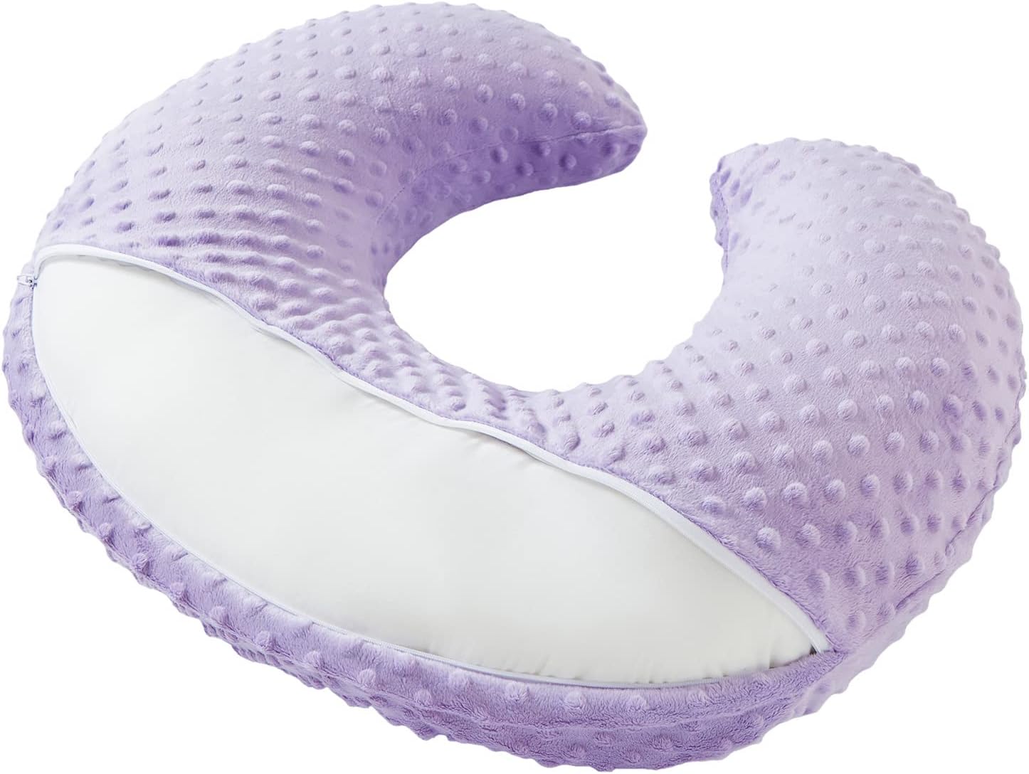 Nursing Pillow and Positioner Breastfeeding and Bottle Feeding, Propping Baby, Tummy Time, Sitting Support for Baby Boy Girl, with Removable Dots Cover (Lavender) Lavender 22 X 17.7 X 5.9 Inch image 5 of 8 B0B28YNQ9F