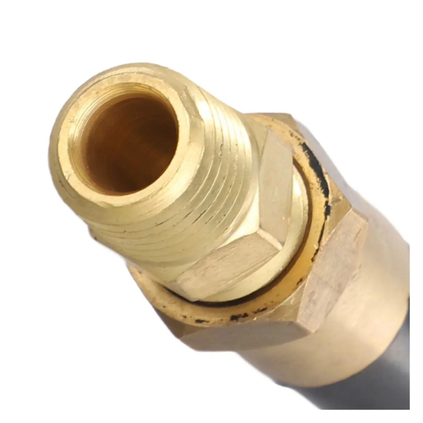 PAKMEZ NPT 1/4 Thread Helium Balloon Inflator Tilt Valve Replacement Parts Rubber Tilt Valve Gas Nozzle Black