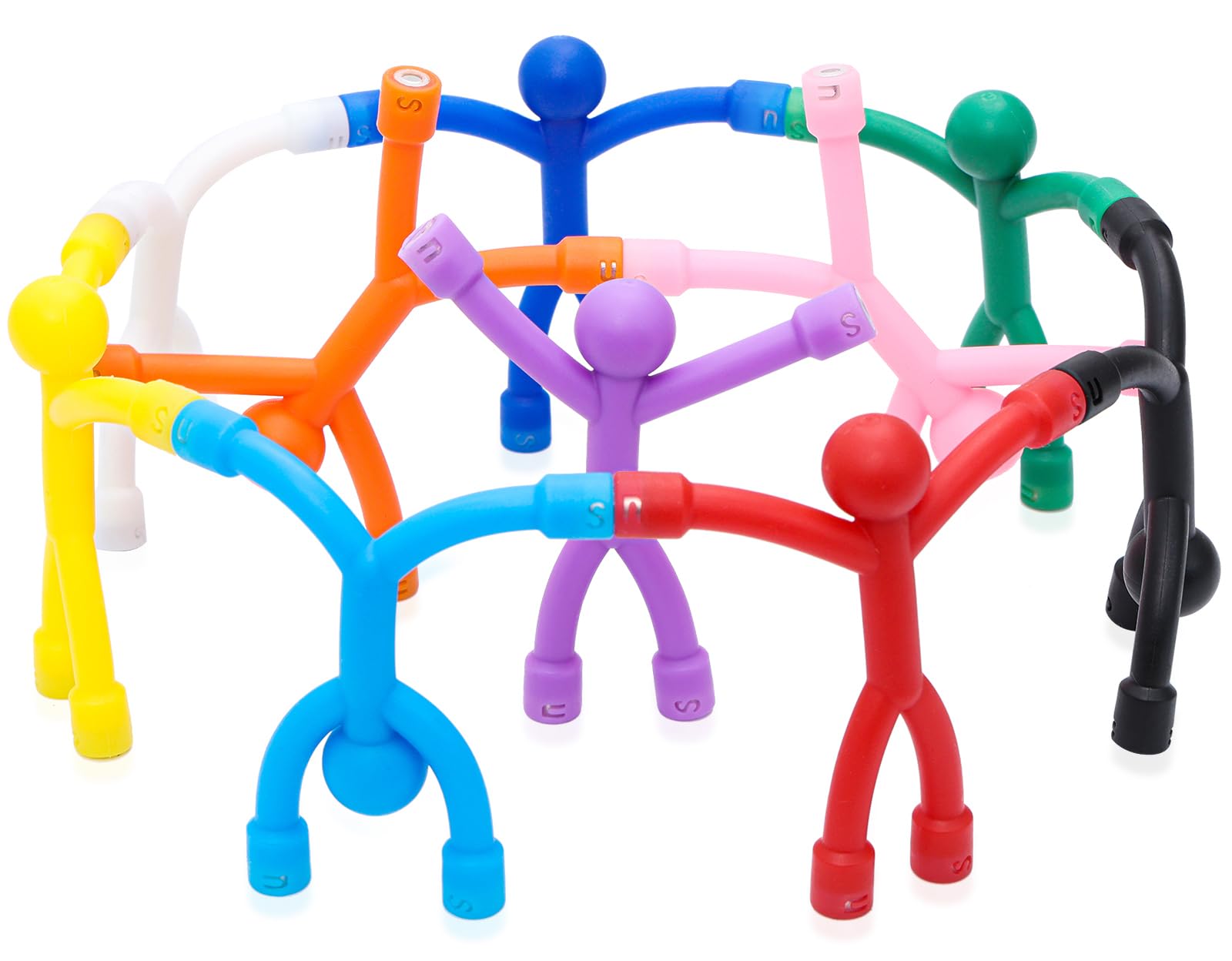 10Pcs Magnetic Travel Toys, Magnets Men for Kids, Cute Magnetic People for Refrigerator, Fridge Magnets Fidget Toys for Adults Kids Gifts