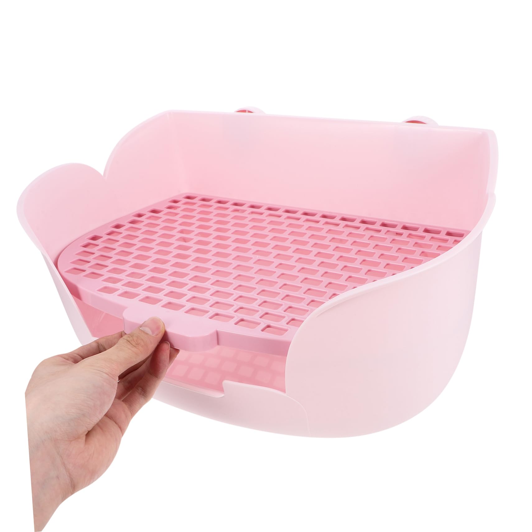 Lettiera per Piccoli Animali Scatola Toilette per Conigli e Cavia Design Pratico e Colore Vivace per Ambienti Puliti e Confortevoli