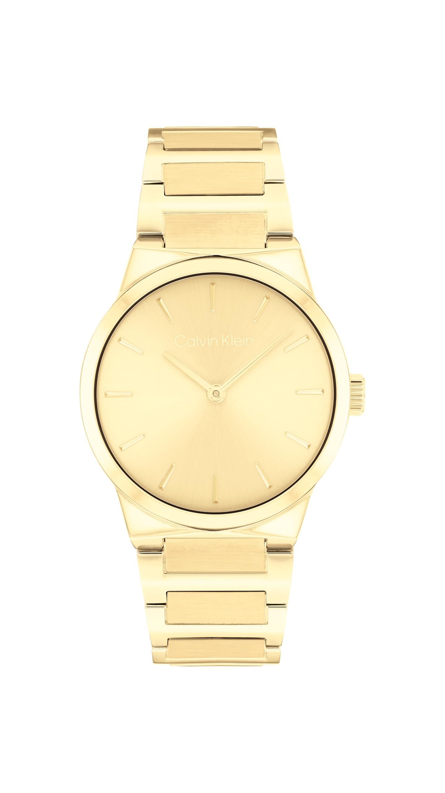 Calvin Klein Damen Uhr Zwei-Zeiger-Quarzwerk CK LINEAR Elegance