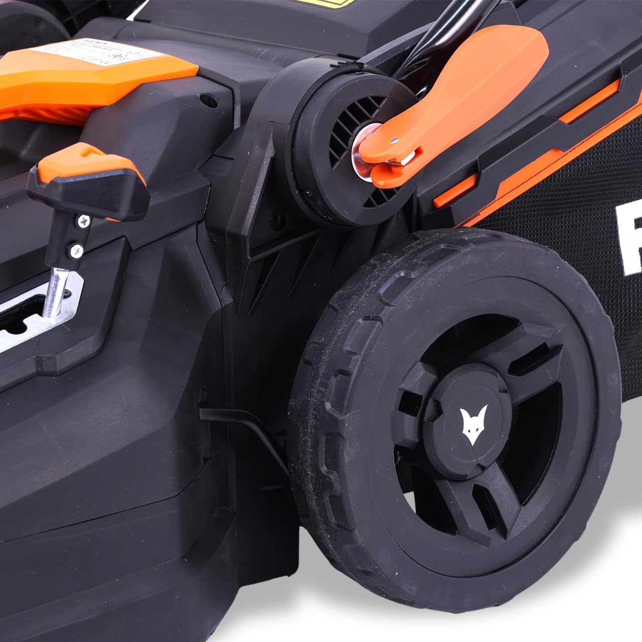 FUXTEC Elektro Rasenmäher mit Kabel FX-RME38-38cm mit 40L Grasfangkorb - nur 12kg - Schnitthöhe 20-70mm - 1600Watt & 220V