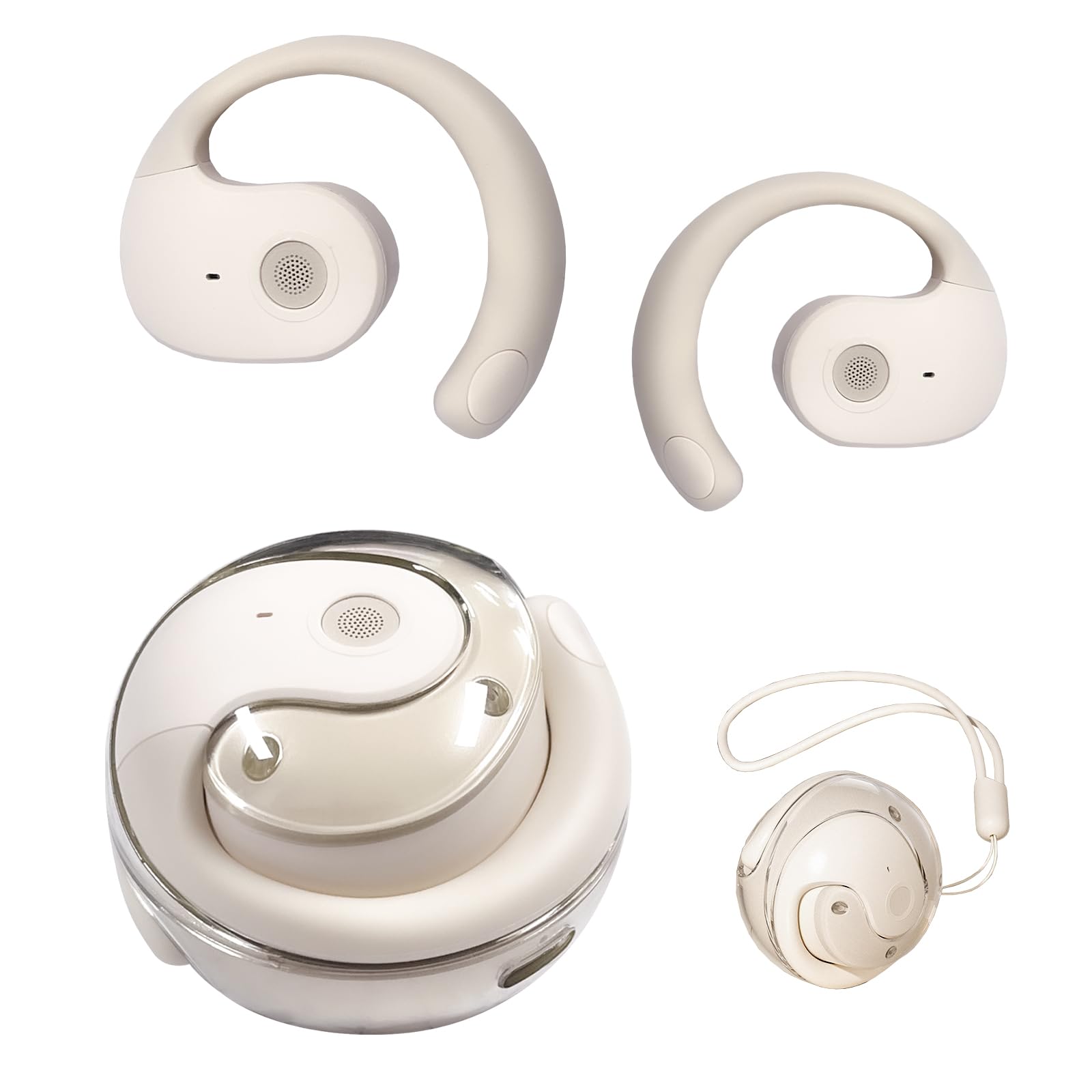 DTD Ecouteurs Bluetooth Sport sans Fil Ecouteur Bluetooth 5.5 HiFi Son Stéréo,Écouteurs 36H DuréLecture,Écouter Réduction de Bruit for iPhone Samsung Huawei Xiaomi Android iOS (Bright)