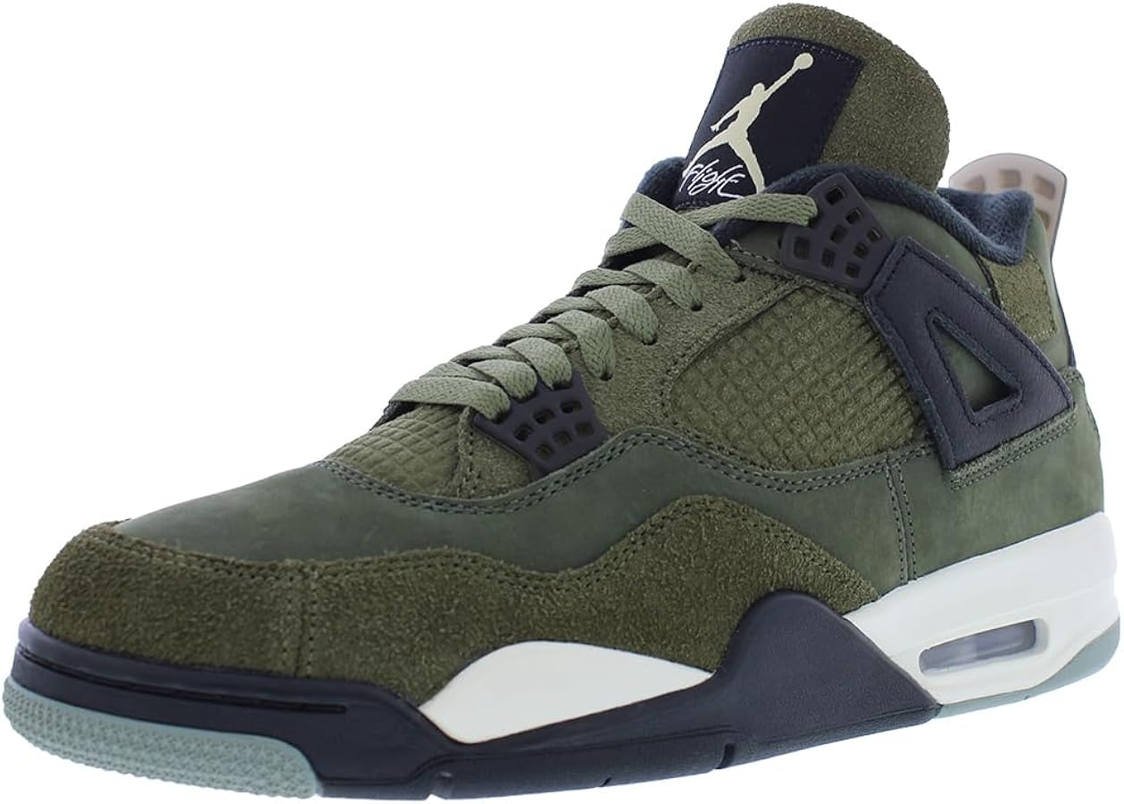 Men's) Air Jordan 4 Retro SE Craft 'Medium Olive Canvas' 10.5M