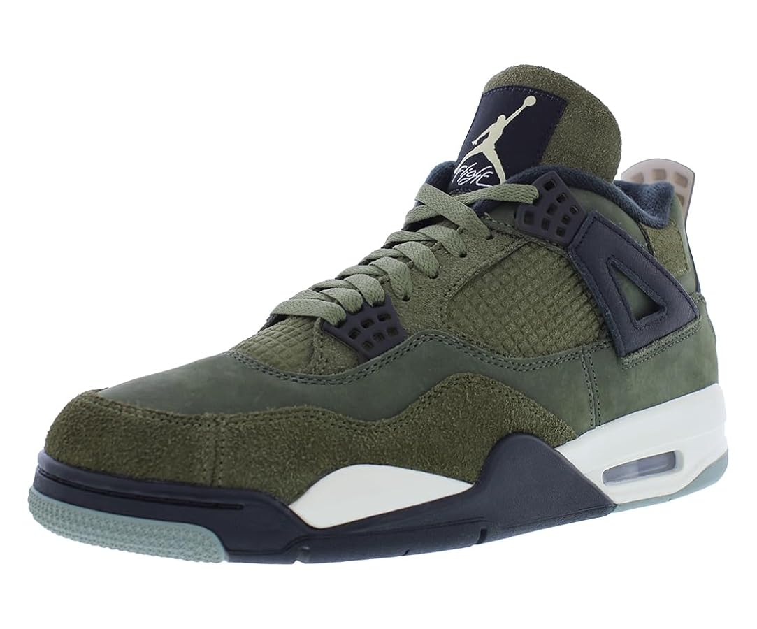 Jordan Uomo Retro, Oliva - Oliva Media/Vaniglia pallido-cargo Khaki-nero, 44  EU : Amazon.it: Moda