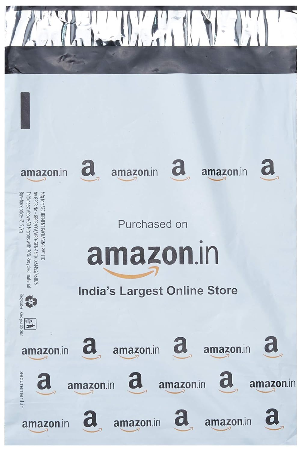 LABART Plastic Amazon Branded Economy with Pod Poly Bags - 6 X 8 Inches (100 Pcs), Grey Polly Bag (6x8 (Amazon Printed with POD)) (B0D9BG3JPP) Amazon Price History, Amazon Price Tracker
