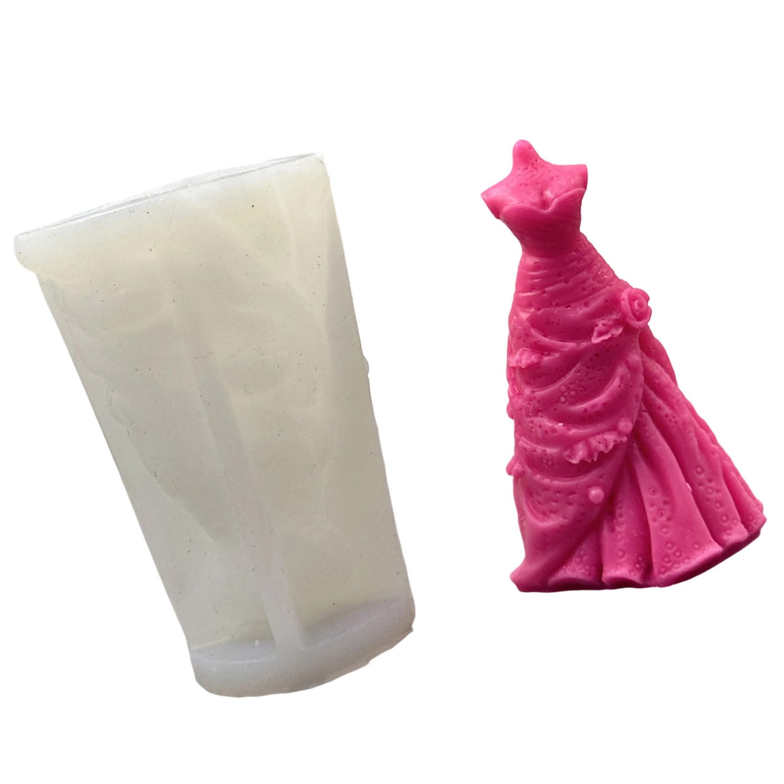 Lerpwige Wedding Dress Molds Casting Epoxy Resin Ornament Plasters Princess Dresses Silicone Wedding Dress Silicone Ornament Epoxy Resin