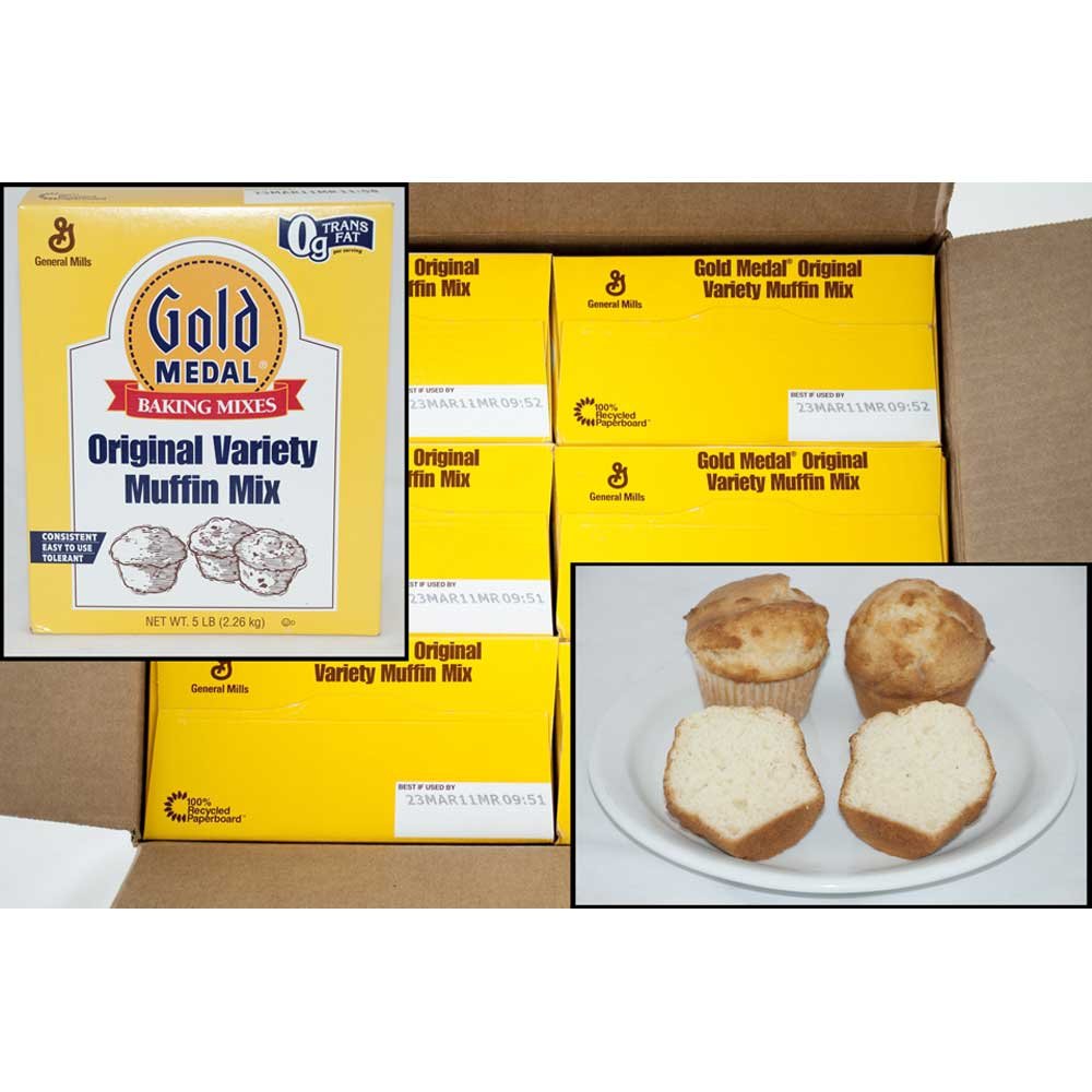 Gold Medal Original Variety Muffin Mix 6 Case 5 Pound