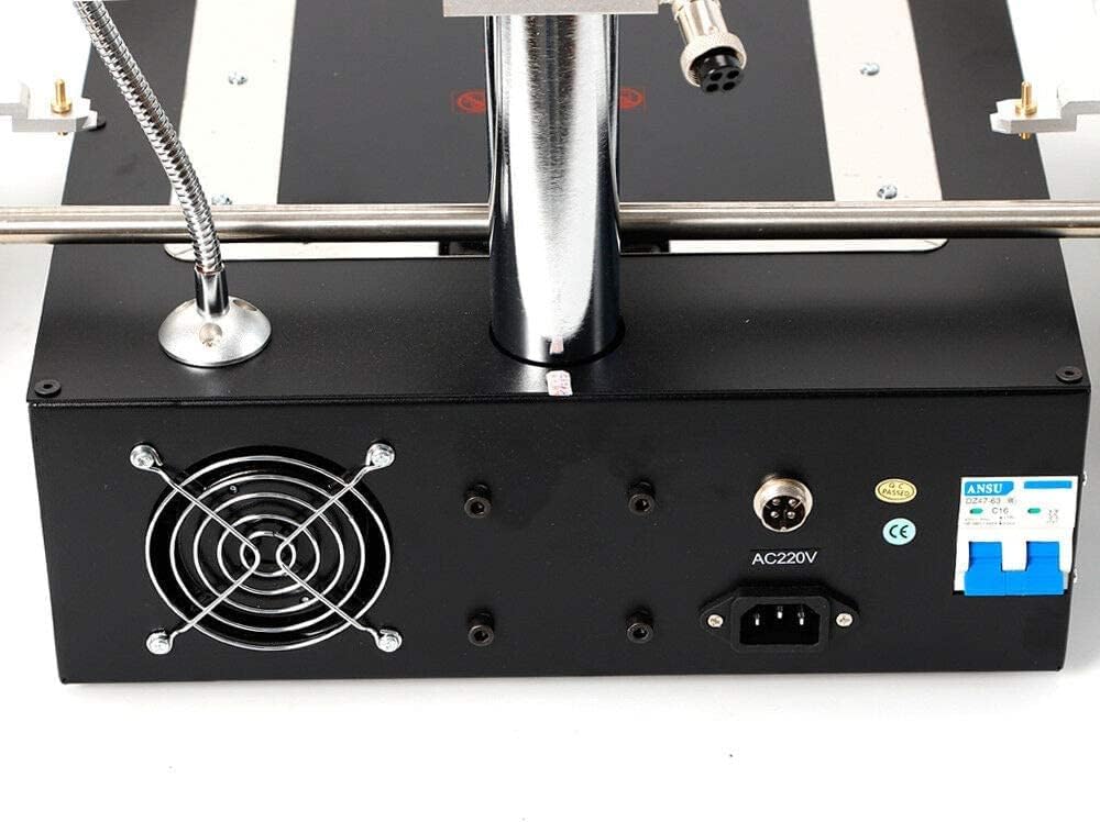 1250W CE Certification Rework Station Infrared Welding Machine, Soldering Stations Machine, IR6500/T862++ Infrared BGA Rework Station SMD SMT Desoldering Soldering Station (US Stock)