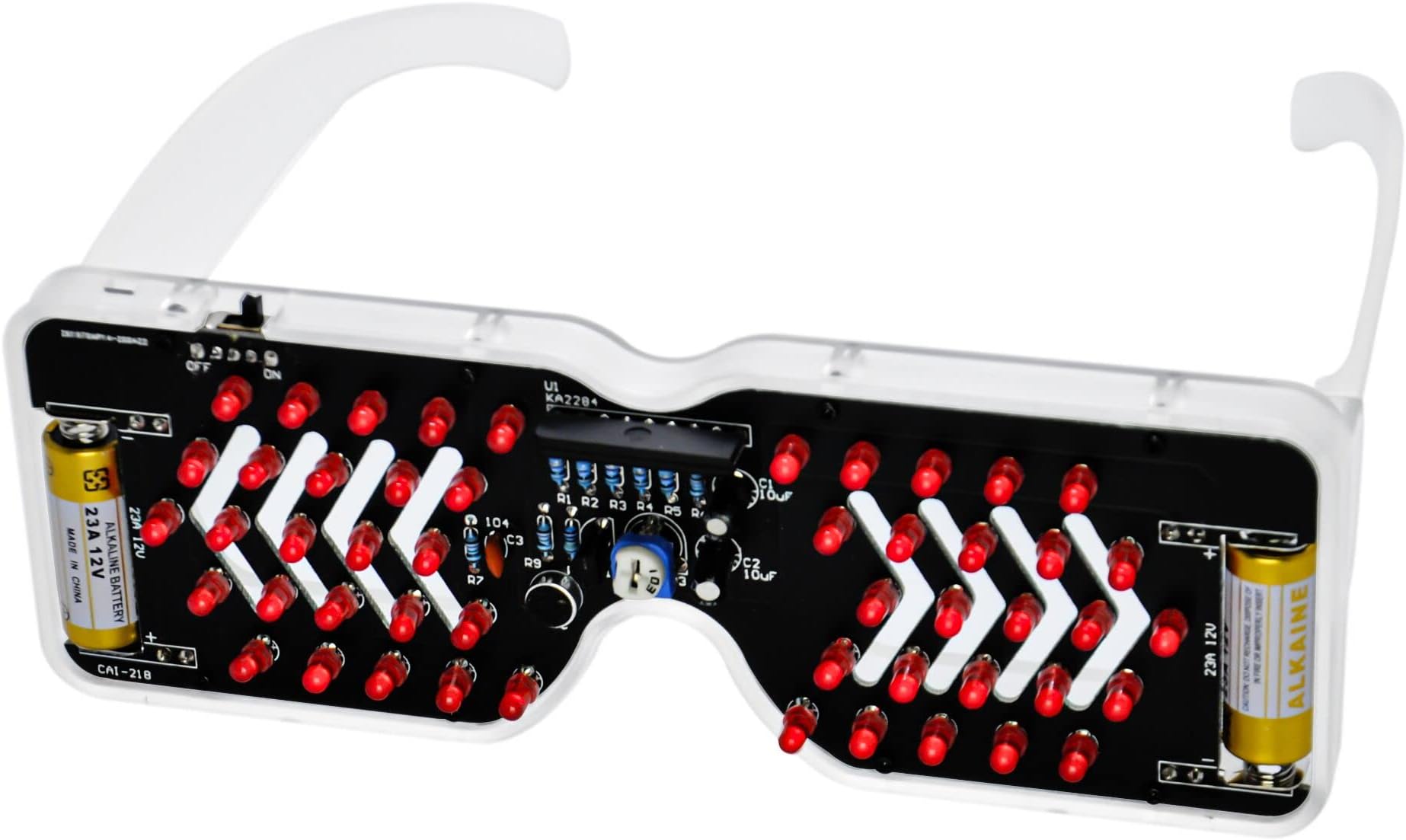 Gikfun Light Up Glasses Soldering Practice Kit Sound Activated LED Eyeglasses...