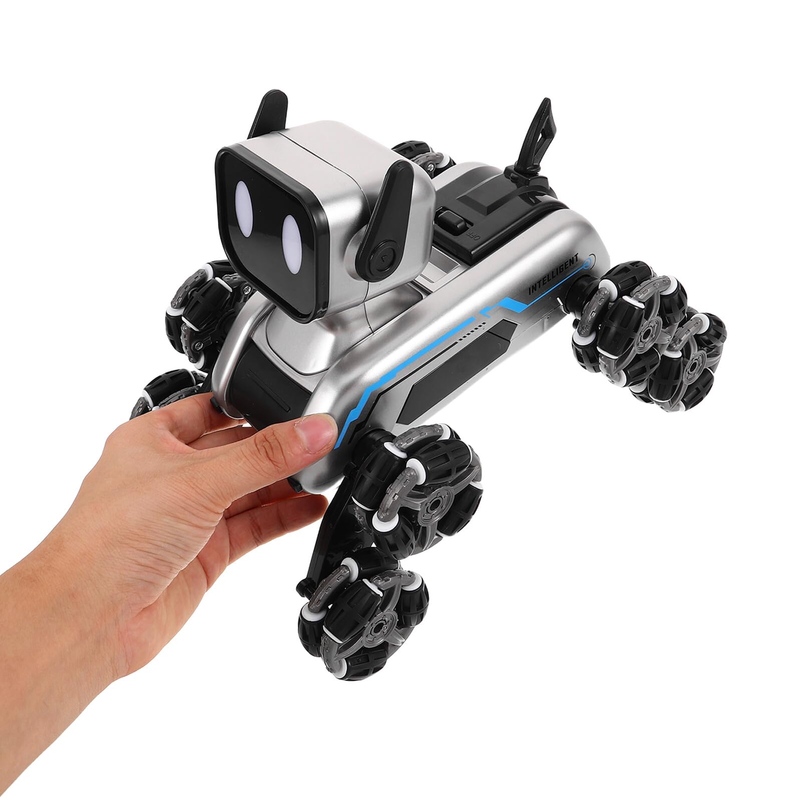 HEMOTON Chien Robot Interactif Télécommandé pour Garçon Fille Jouet Éducatif Programmable avec Mouvements Et Sons Amusants