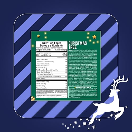 Miniatura 2 de Galletas de árbol de Navidad, hermoso diseño de árbol de Navidad, deliciosas galletas de sabor a mantequilla surtido, ideales para regalar o