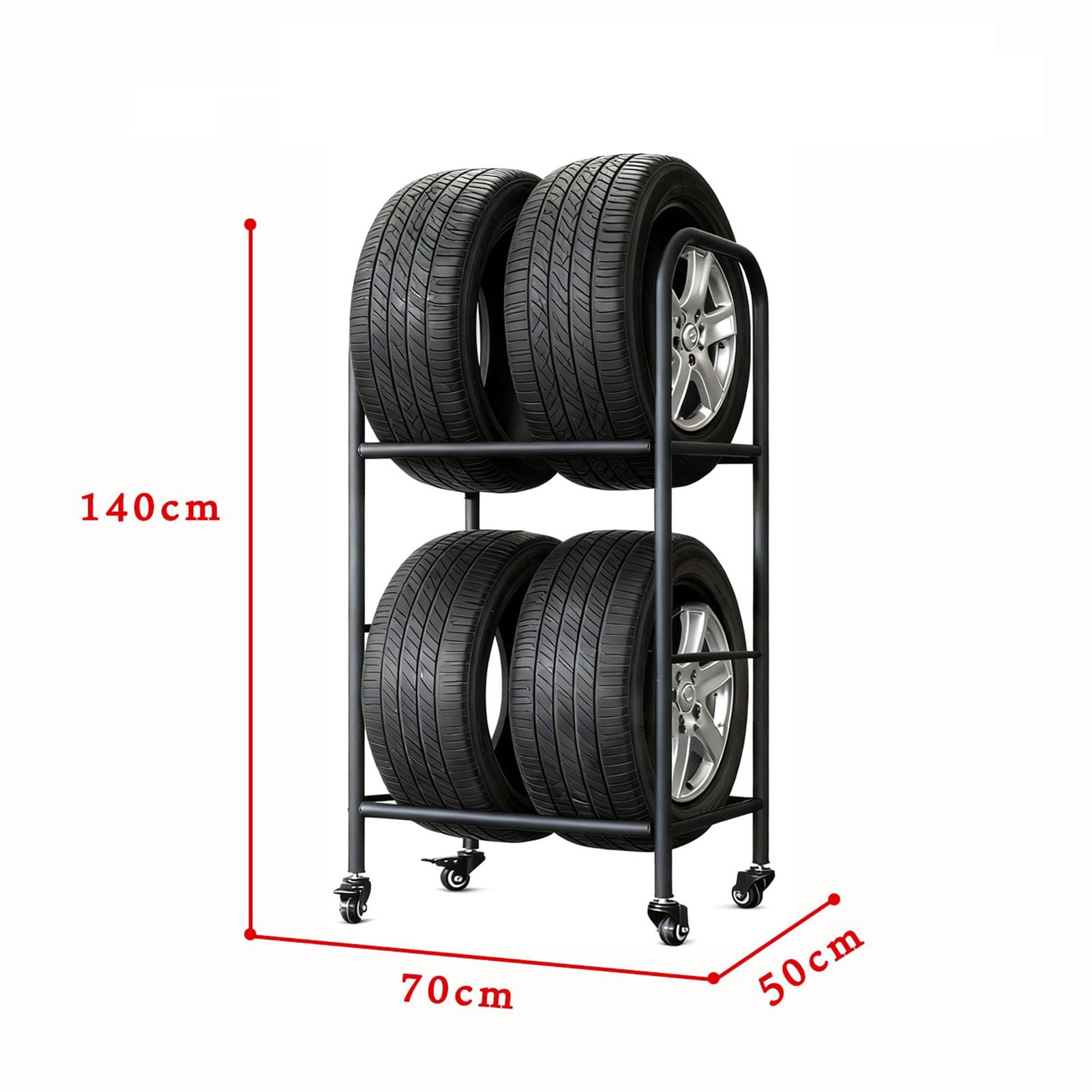 Heavy Du Ga Rolling Tires nd le Metal Tire Sto Rack & Display do felg samochodowych Worhop i przyczepy Wózek transportowy opon do warsztatów naprawczych
