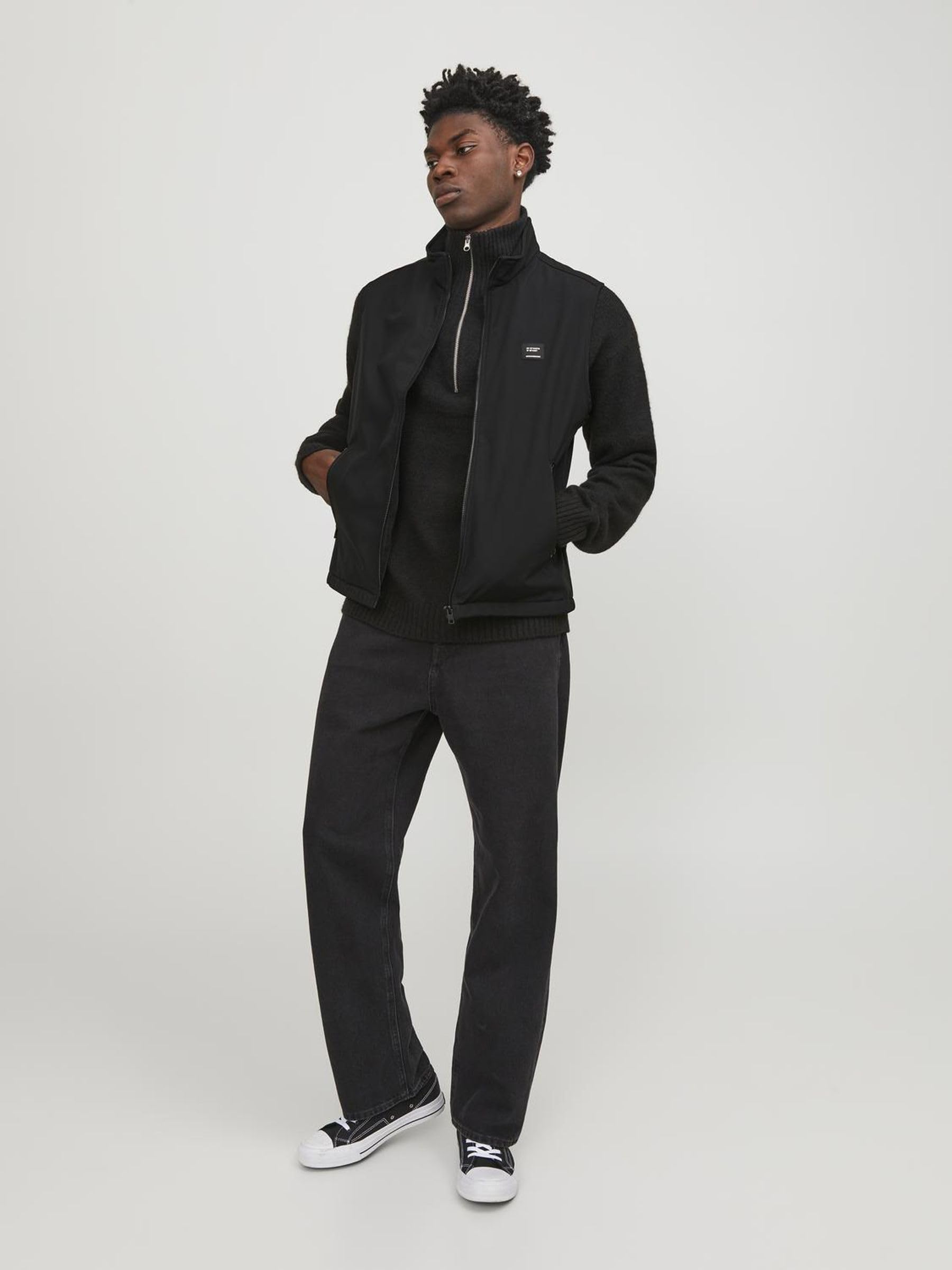 JACK & JONES Jjebasic Softshell BW Collar Noos Chaqueta para Hombre