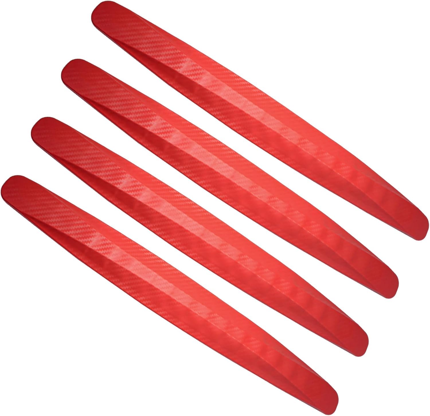 ONEMAJI 4 PCS Front Rear Bumper Guard Protector for Mitsubishi Colt Turbo Hybrid 2023-2026, Bumper Protector Strip Edge Guard Anti-Scratch Body Shield Trim,Red