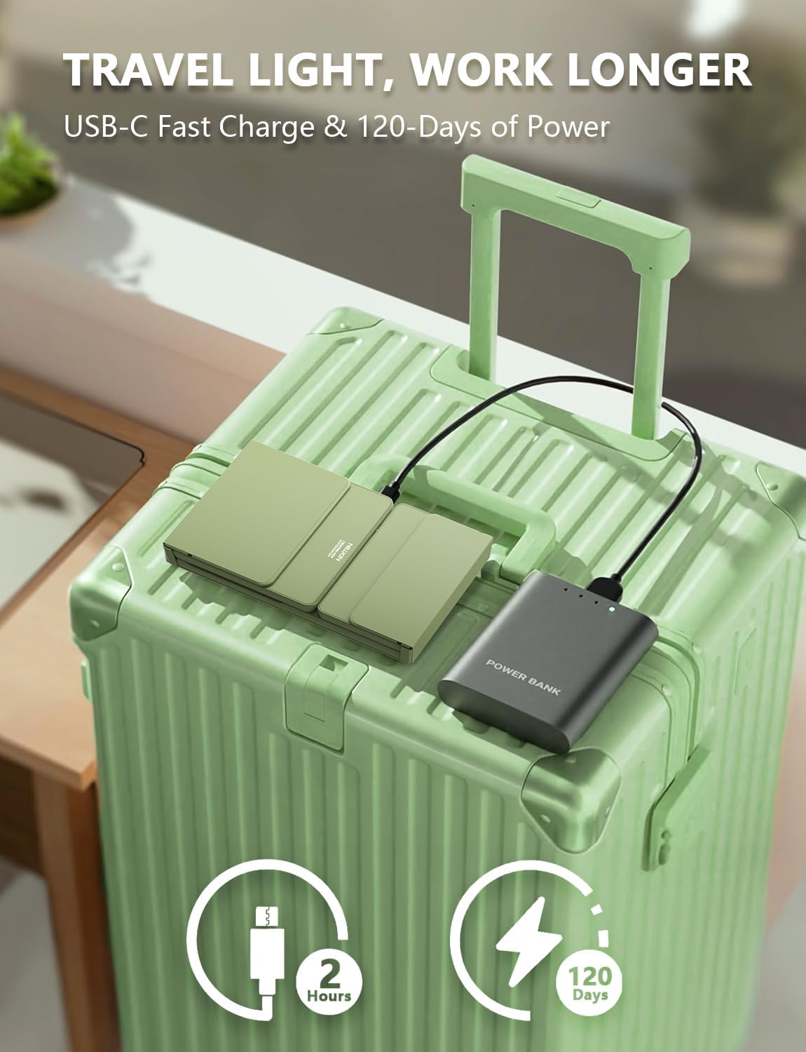 Nillkin Foldable Keyboard charging via USB-C