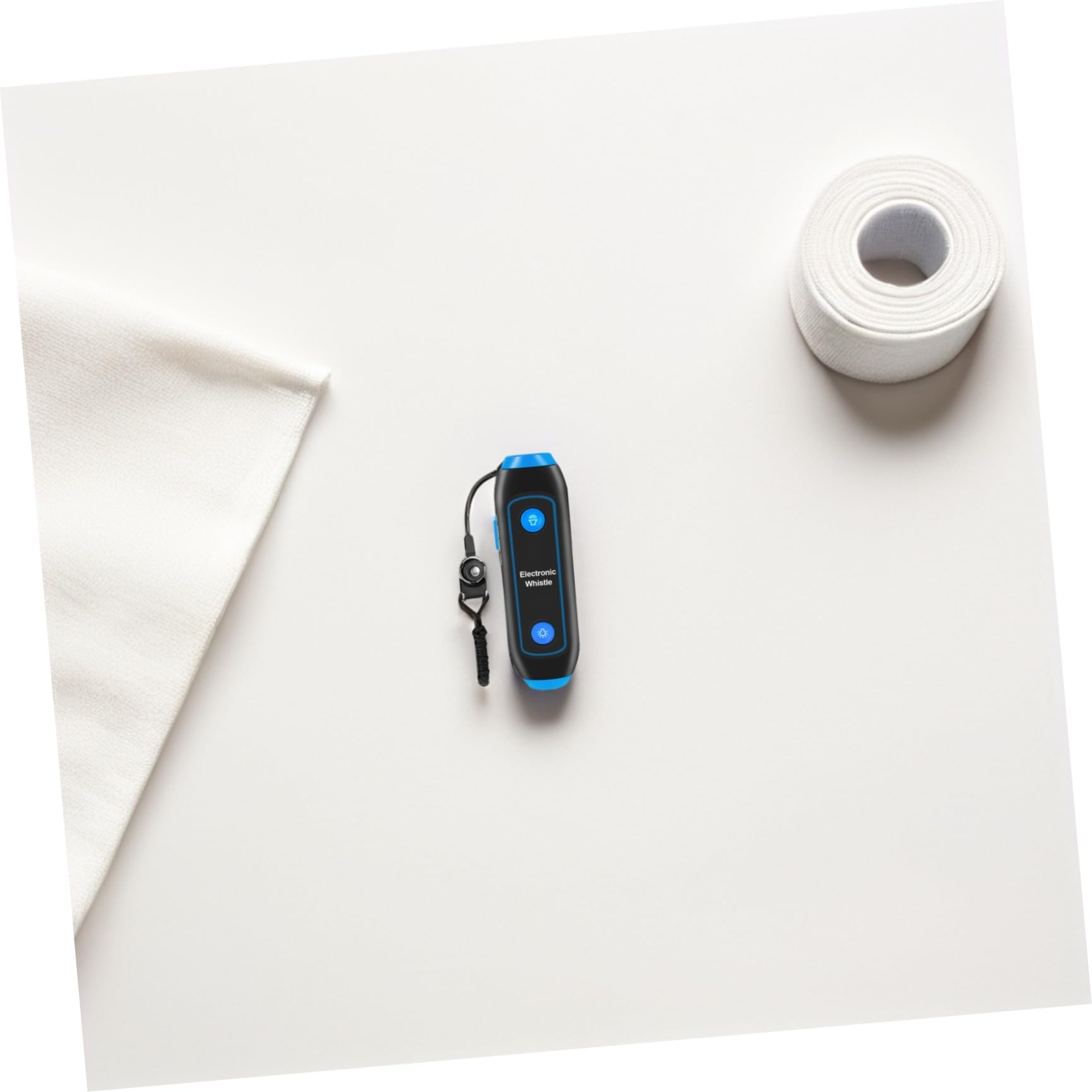 Alasum Sifflet Électronique De Football Bleu avec Sos Lumineux Et Lampe Torche, Sifflet Électrique Portable pour Entraîneurs Et Arbitres, avec Cordon, pour Sports, Sécurité Extérieure Et Secours