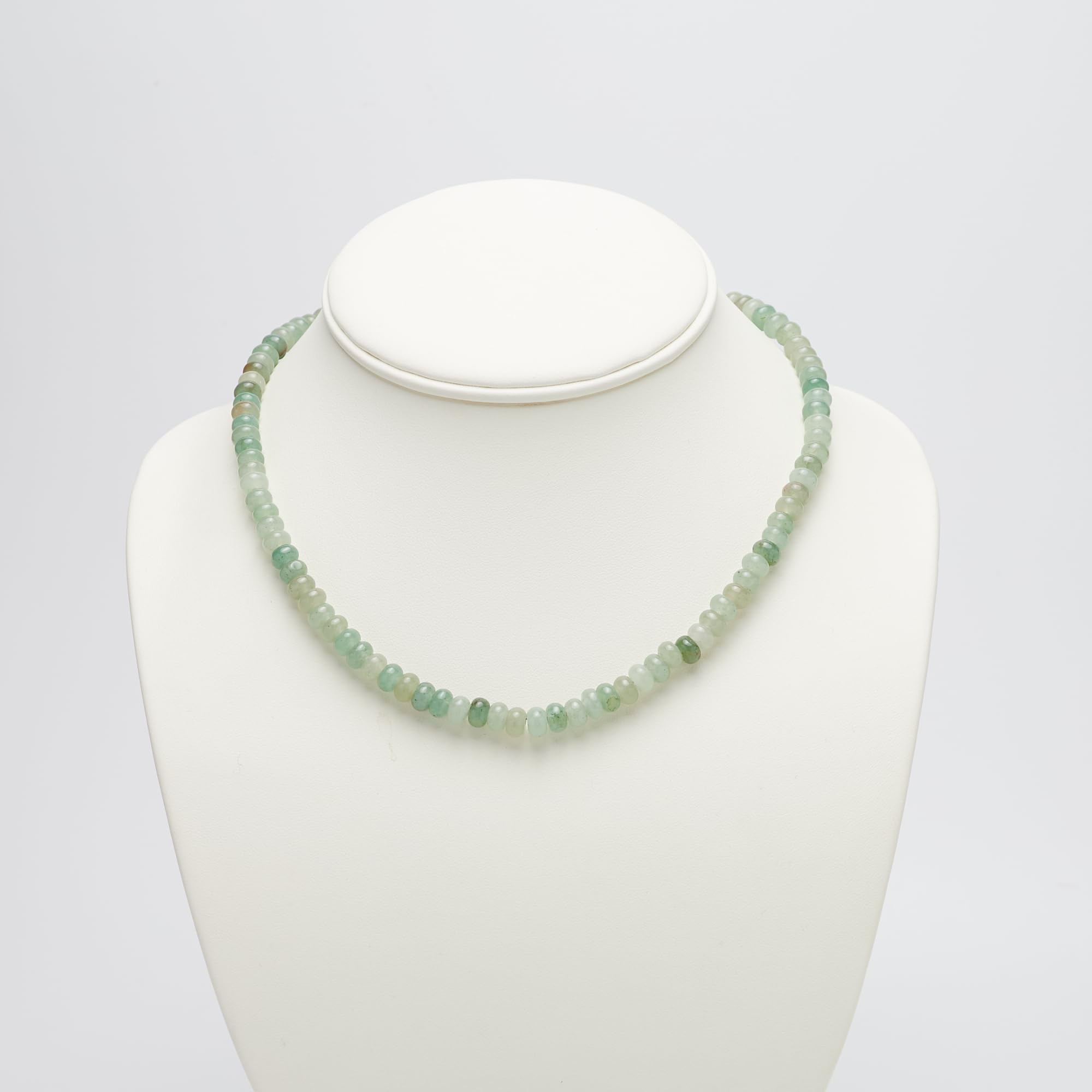 TreasureBay Collier de perles fait à la main pour femmes et filles | Perles rondes de 6 mm Pierres précieuses naturelles Cristal de guérison Stack Layer Choker Bijoux