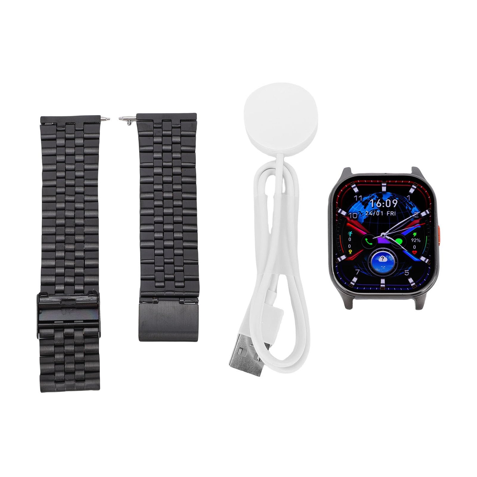 Cryfokt Watch with IP68 Waterproof Design | Schermo ad alta definizione da 2,04 pollici, monitoraggio del fitness, molteplici modalità sportive, batteria durevole