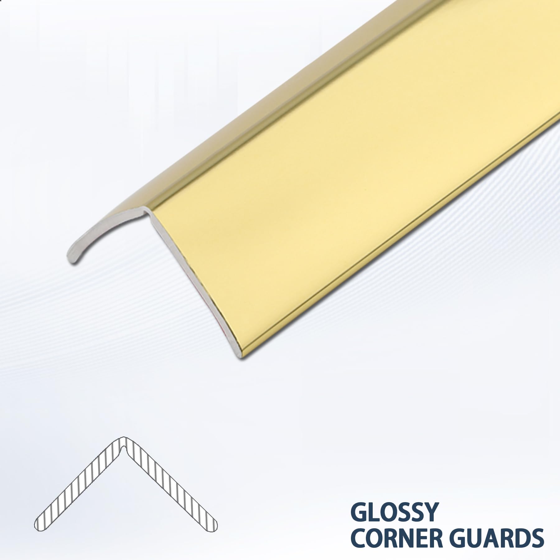 Snapklik.com : Coengwui L-Shaped Corner Guards, Peel And Stick Molding ...