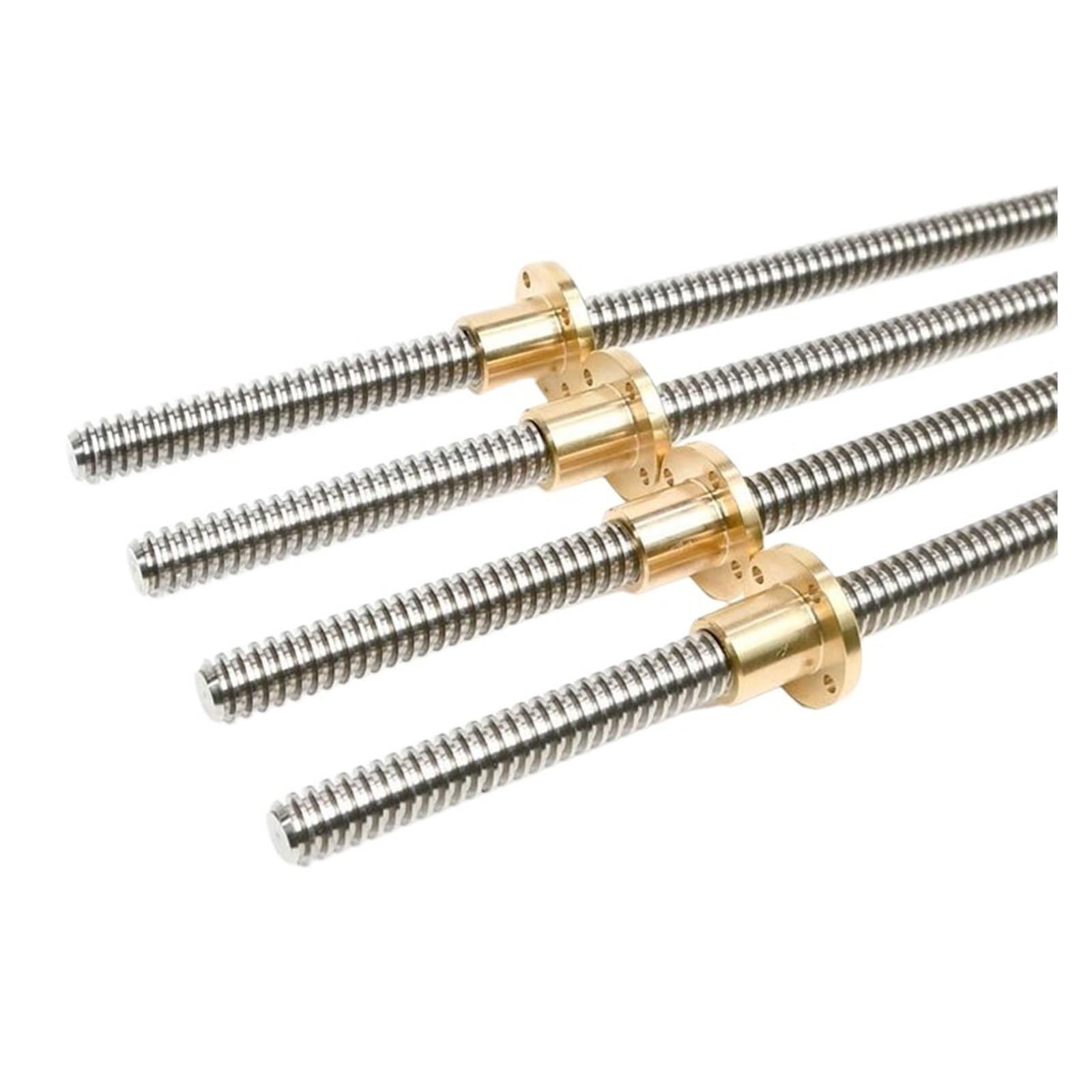 Metal Ball Screw nut T12 Lead Screw Length 100mm-600mm Picth 2mm Lead 12mm Trapezoidal Screw with Brass Nut(600mm)