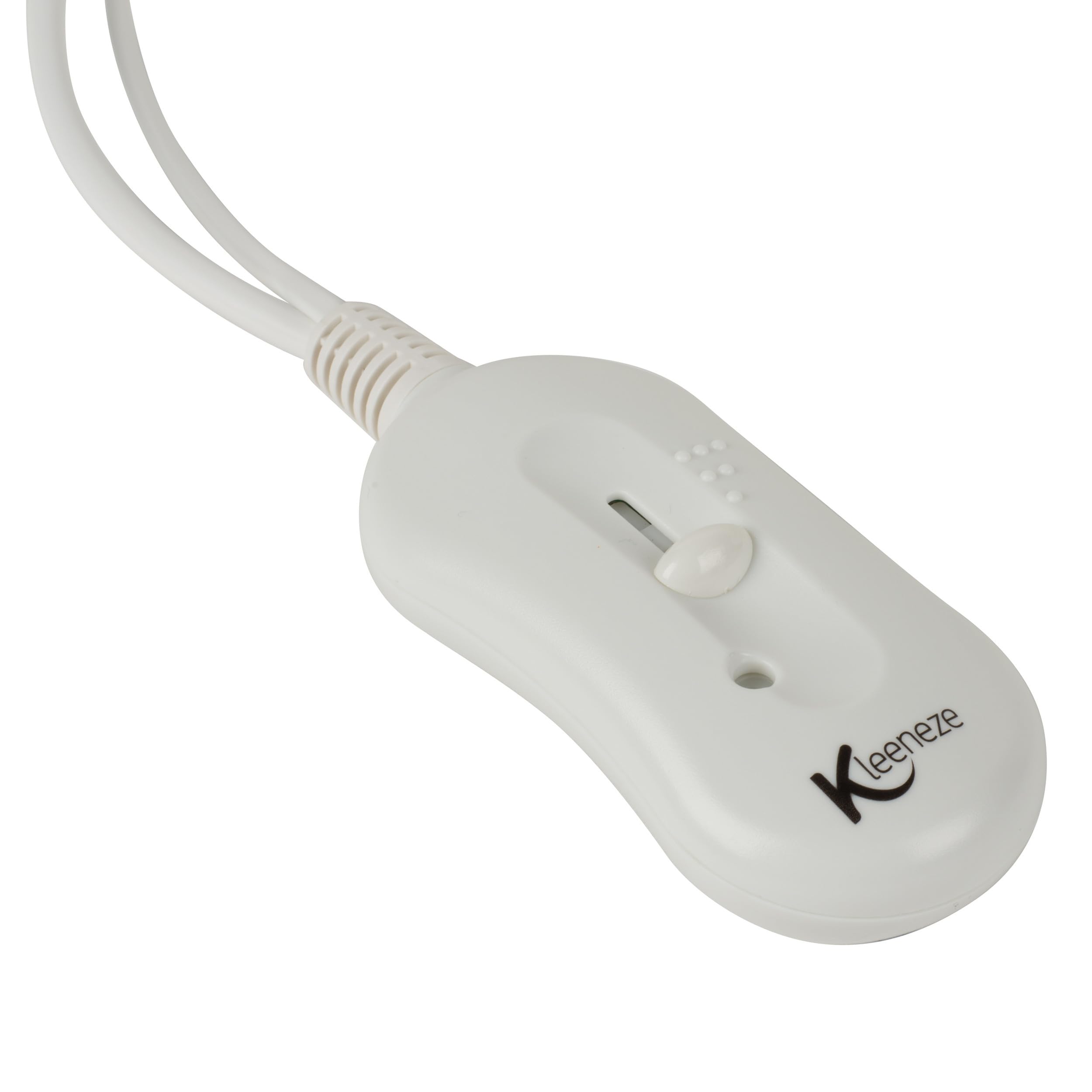 Kleeneze KL1286STK Electric Blanket King Size - 120 x 130cm, Polyester Heated Underblanket With 3 Heat Settings, Fast Heat Up, Overheat Protection, Machine Washable, Easy-To-Use Removable Controller