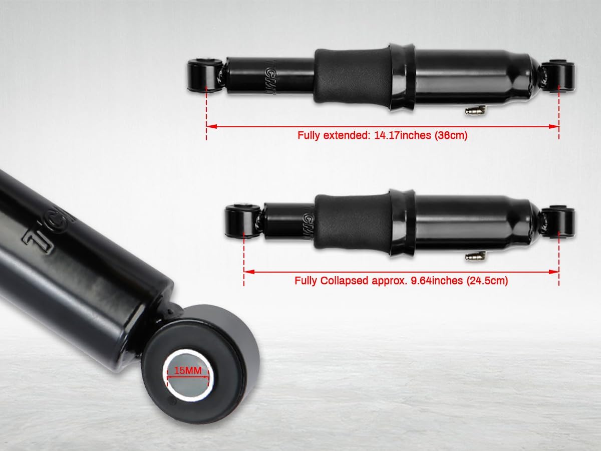 XFMT Motorcycle Adjustable Rear Air Ride Suspension Kit Shock Absorber For Harley Touring Road King Street Glide Road Glide Electra Glide 1994-2025