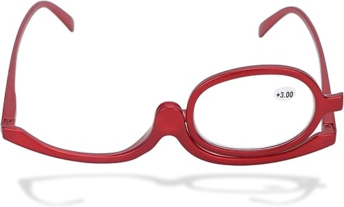 Miniatura 1 de Gafas de lectura, lentes de maquillaje con aumento para mujeres, gafas de cristal de lectura cosmética giratoria