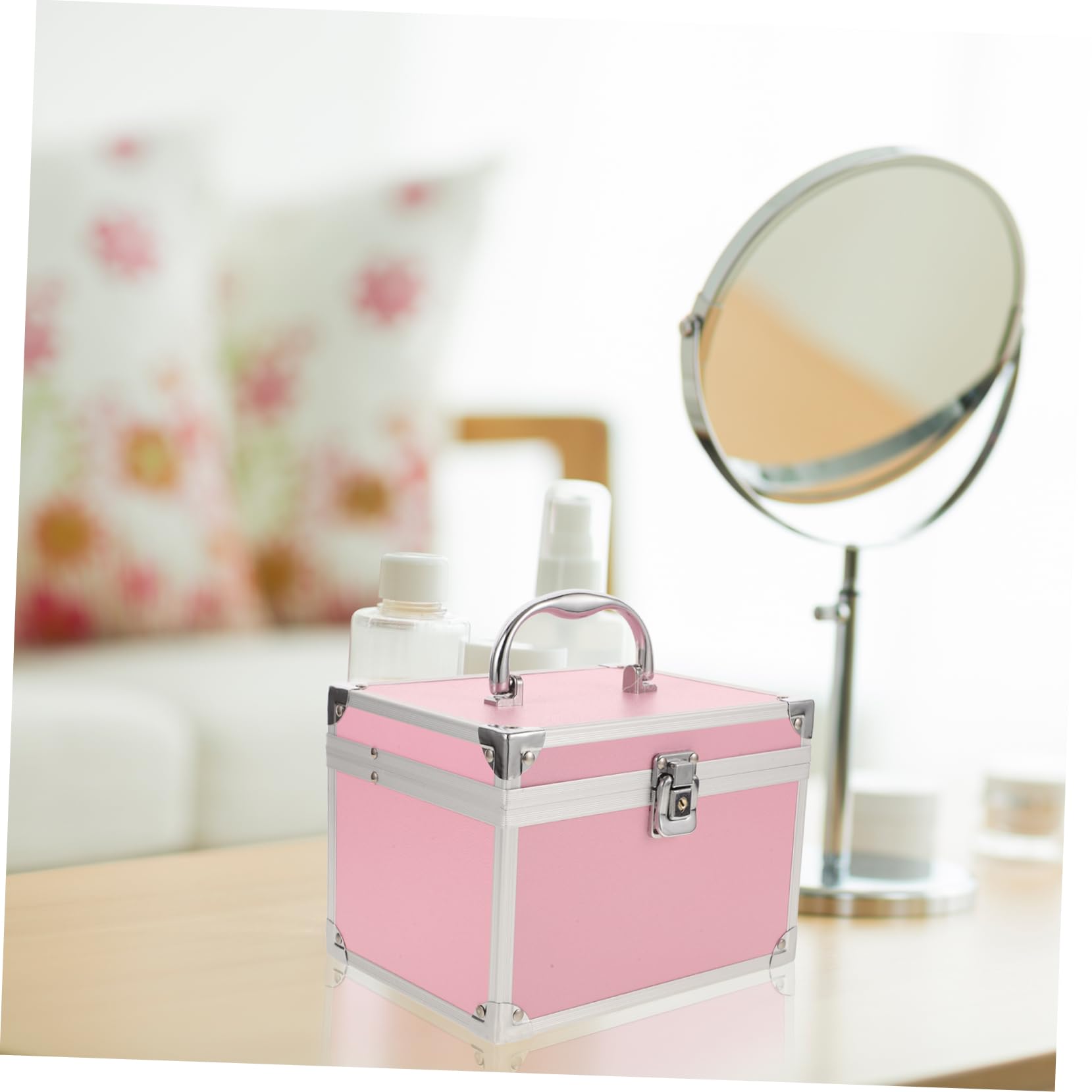 Scatola Portautensili in Alluminio Cassetta Degli Attrezzi Strati Organizer Per Strumenti e Accessori Scatola Di Immagazzinaggio Con Maniglia Per Officina Casa Ufficio e Viaggi