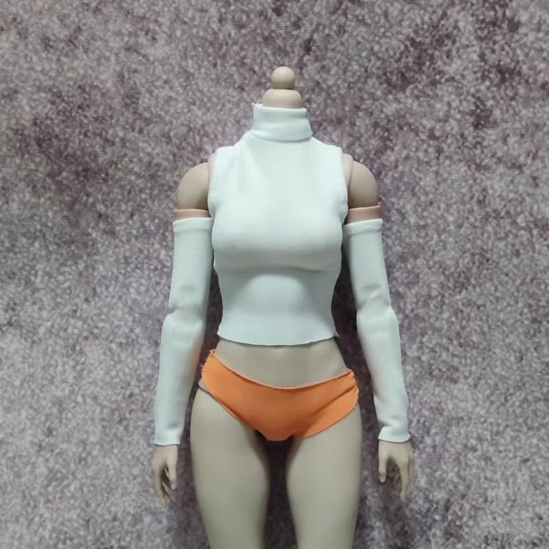 Chemise blanche à manches longues pour figurine 1/6 AMITD