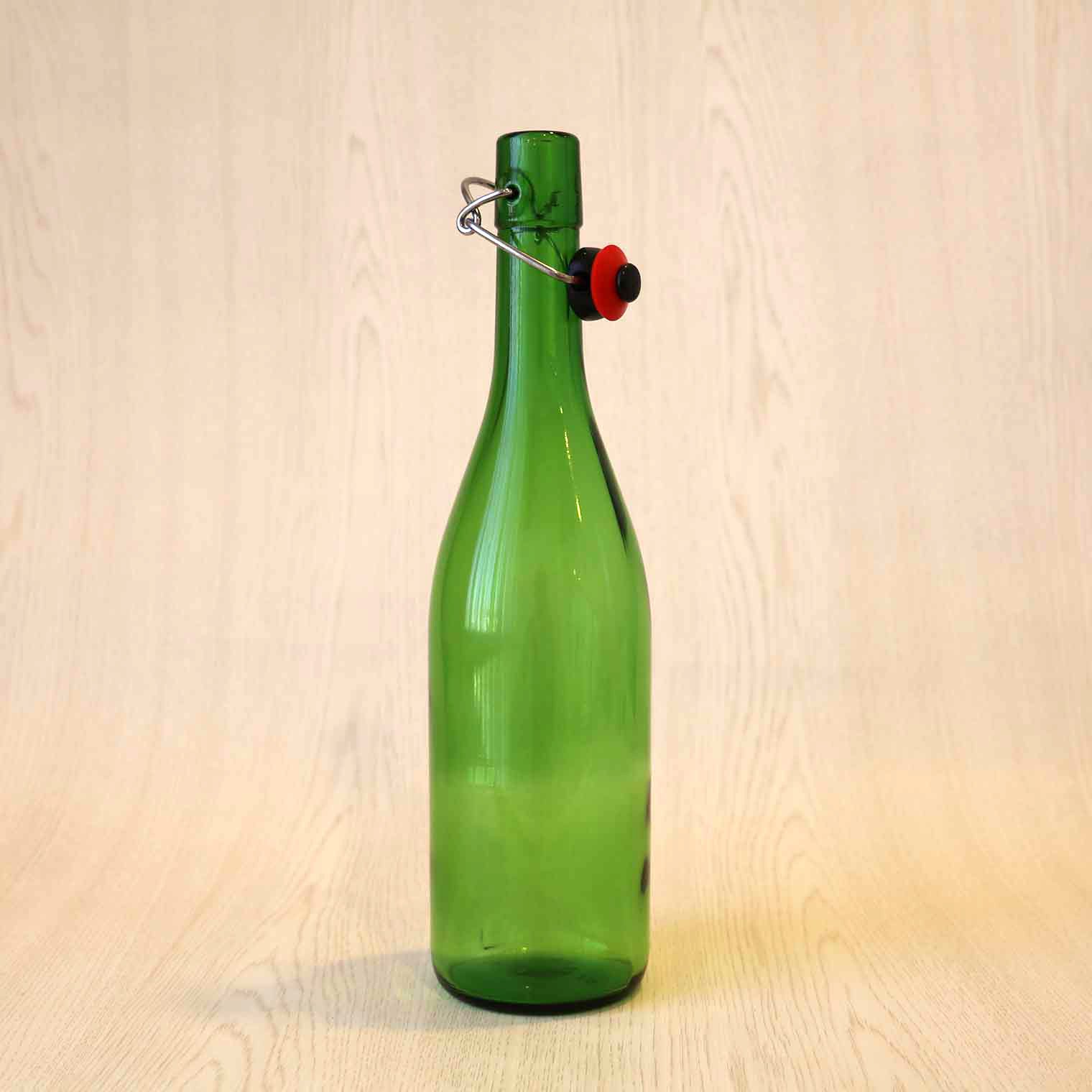 保存瓶 12本　ウォーターボトル スウィングストッパーボトル グリーン ガラス瓶 Amazon｜アデリア(ADERIA) 保存瓶 ウォーターボトル スウィング