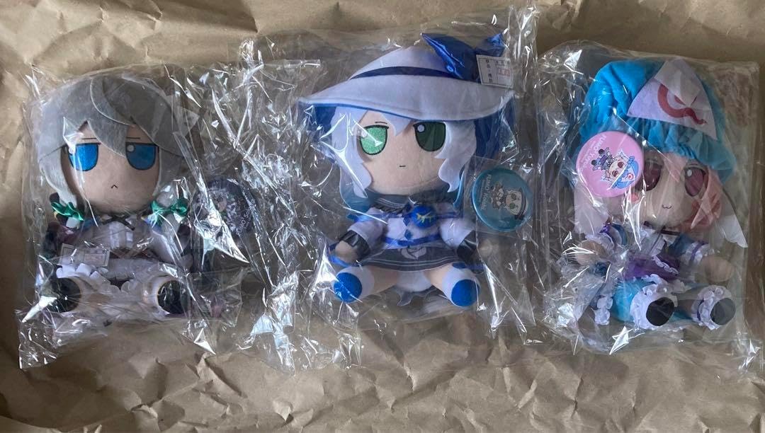 缶バッジ付 ふもふもさくや ふもふもゆゆこ ふもふもこいし gift 東方