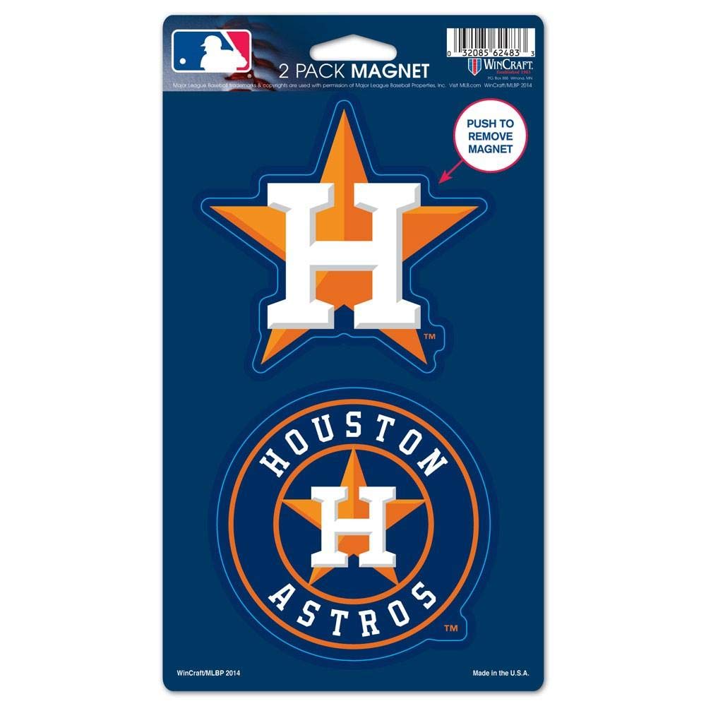 Lot de 2 aimants Houston Astros Wincraft aux finitions de haute qualité