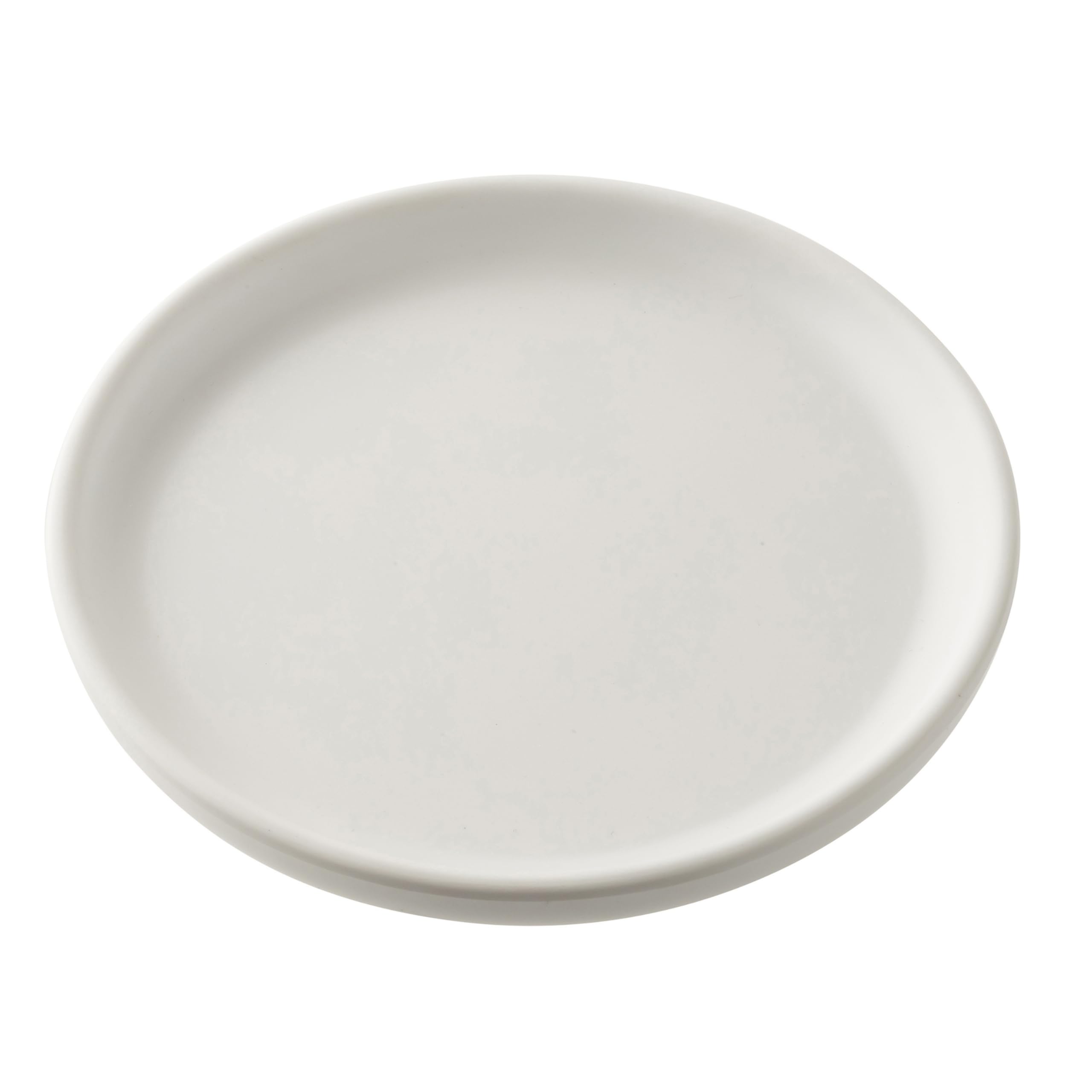 Tablecraft Terra Collection 12704 Assiette de service ronde en mélamine blanche de 15,2 cm Passe au lave-vaisselle pour restaurants, bars, traiteurs, restaurant sophistiqué