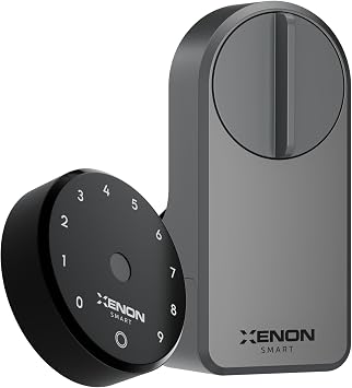 Xenon Smart Automatic Motorized Door Lock Fingerprint Encrypted Wi-Fi Control with Mobile Application Easy Installation Remote Locking/Opening Mechanical Keyless Lock X8070