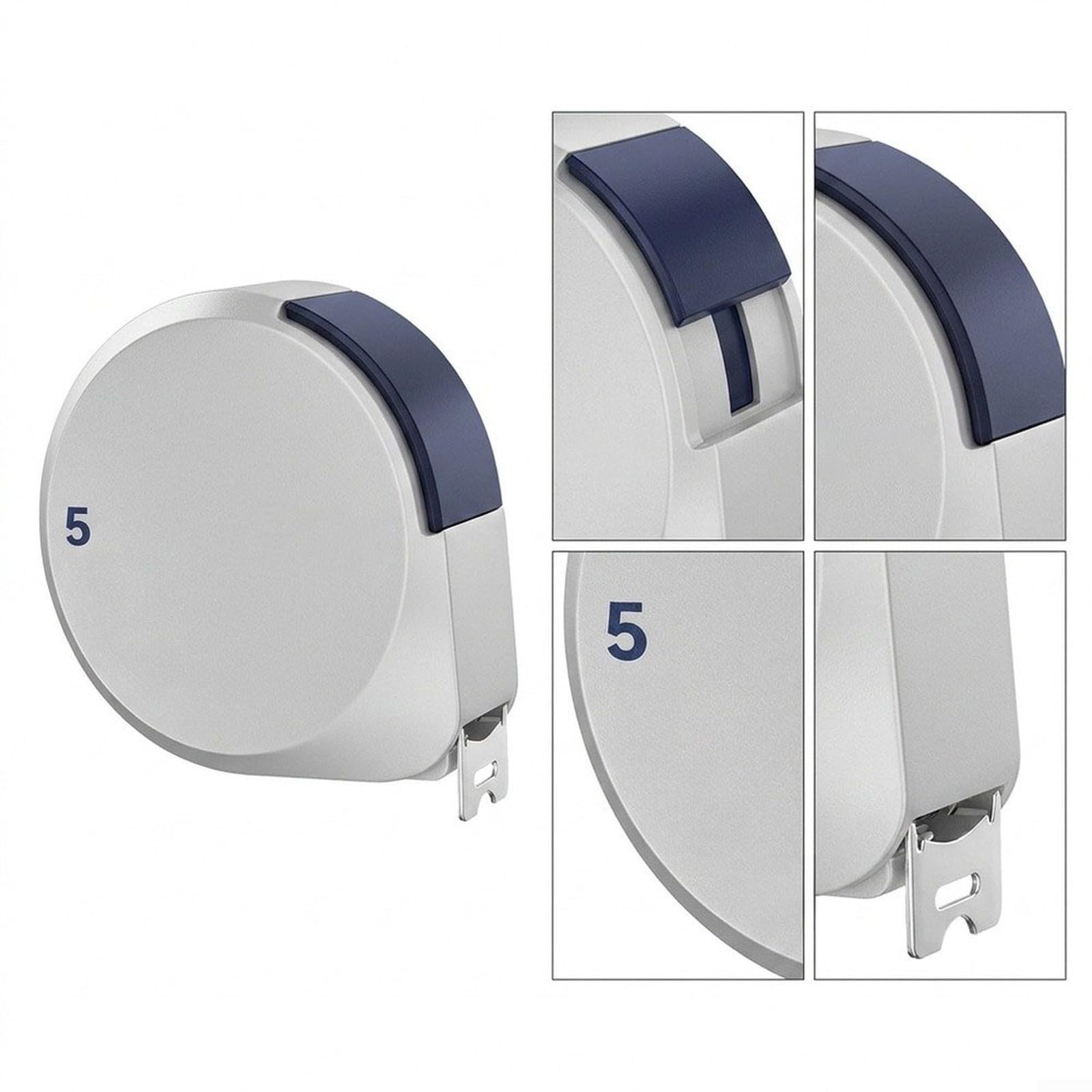 Cinta de Medir 5m para acero, Impermeable y Bloqueo Cinta de(5M*19mm)